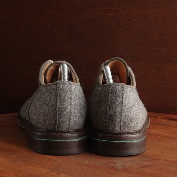 Band of Outsiders Oxfords Womens SZ EU 39 US 8.5-9 Gray Felted Wool Shoes Italy - Picture 6 of 14